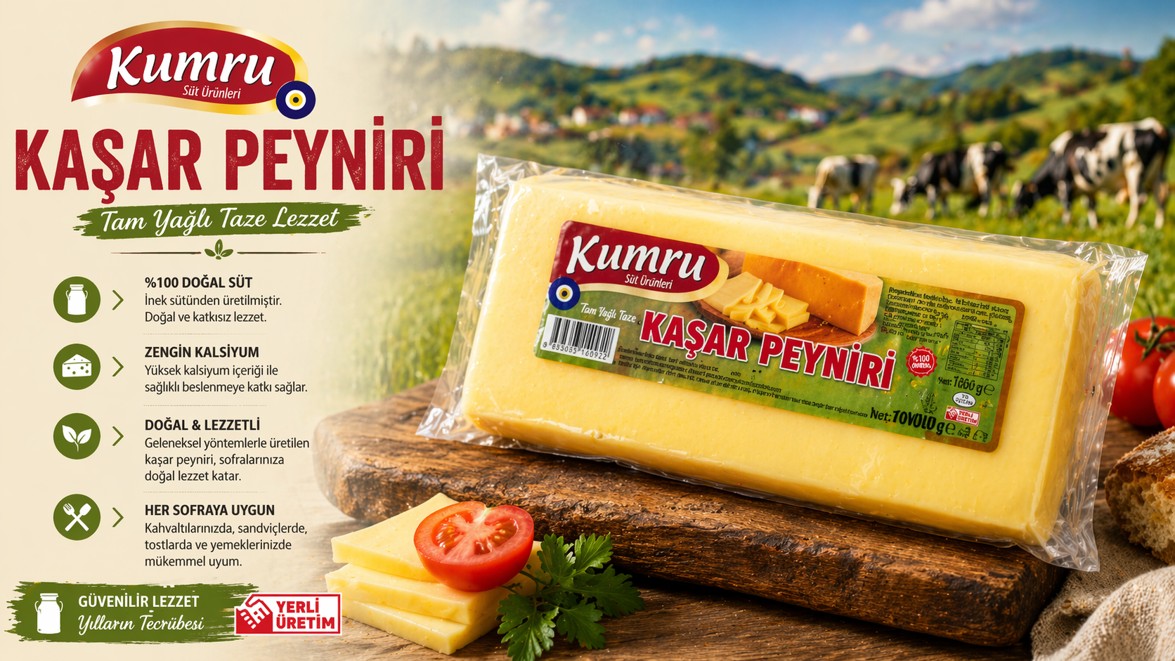 Kocaeli Kahvaltılarının Vazgeçilmezi: Özel Üretim Kumru Süt Ürünleri Eski Kaşar