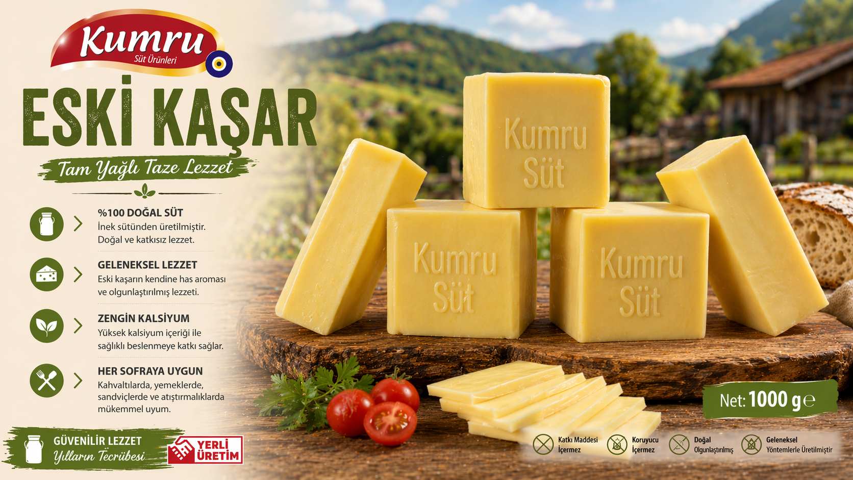 Elazığ Kahvaltılarının Vazgeçilmezi: Özel Üretim Kumru Süt Ürünleri Hakiki Tereyağı